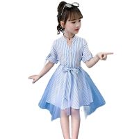 Summer Dresses For Girls Striped Girls Dresses Casual Style Kids Dresses Teenage Girls Costumes Kids