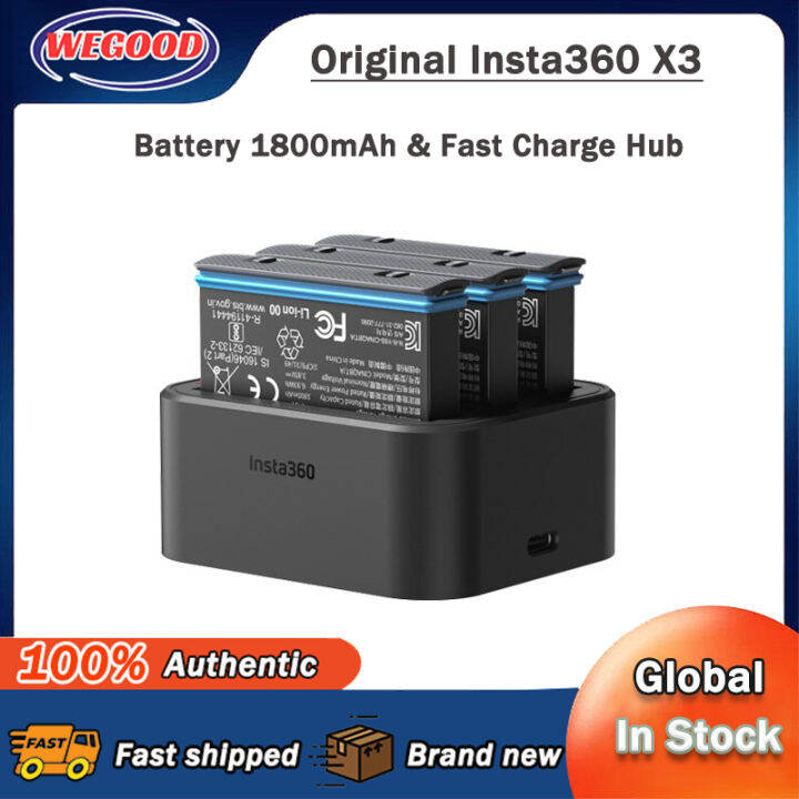 【Ready shipping】Original Insta360 X3 Battery 1800mAh Fast Charge Hub ...