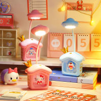 น่ารัก Hello s โคมไฟตั้งโต๊ะ Kawaii Sanrio Cinnamoroll ตกแต่งห้องนอนนักเรียน LED Night Light วันเกิดของขวัญ Toys