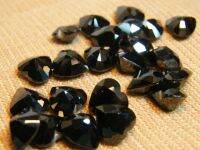 เพชรรัส สี BLACK HEART SHAPE  4 PCS 10X10MM   FINE COLOR  GEMSTONE