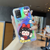 Serpens เคสสำหรับ Realme 10 Pro + 5G 3 3 Pro 5 Pro 7 7 Pro 8 5G Girls เคสโทรศัพท์สลายเลเซอร์ลายการ์ตูนอลิซสโนว์ไวท์เรนโบว์ใสขอบบางเฉียบ TPU นุ่มมากเคสกันกระแทกมีสีสันในตัวในฝาครอบเคสบัตรเลเซอร์