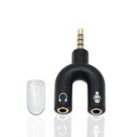 4 Pole 3.5 Jack Audio Splitter Extension Microphone 1X2 Headphone Adapter AUX Cable for Earphone MP3 MP4 Player Radio