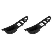 2Pcs Car Driver Seat Front Right Armrest Interior Door Handle Pull 1Hole for F10 10-17 LHD Auto Interior Black