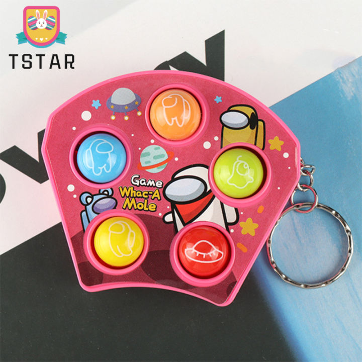 ts-ready-stock-plastic-keychain-fighting-hamster-mini-decompression-for-relieve-stres-children-toy-pendant-cod