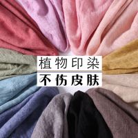 Hot sell 2021 new literary pure color cotton and linen female warm big squares prevent bask in air conditioning shawl flax decorative scarf