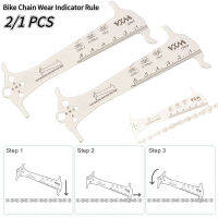 12ชิ้นจักรยานโซ่สวมใส่ตรวจสอบตัวบ่งชี้ซ่อมเครื่องมือภูเขาถนนจักรยานโซ่วัดวัดไม้บรรทัดอุปกรณ์จักรยาน