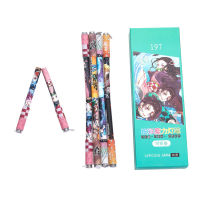 1PC Revolving Pen Colorful Lights Gel Pen Magnetic Folding Cartoon Anime Black Gel Pen Kawaii Stationery School Supplies