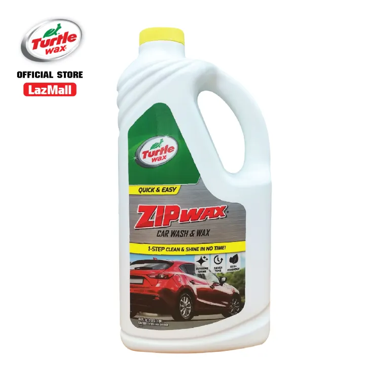 Turtle Wax Zip Wax Liquid Car Wash And Wax 64 Oz เทอร์เทิ่ลแว็กซ์ ซิพ แชมพูล้างรถผสมแว็กซ์ สูตร 1765