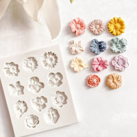 1 Pcs Daisy Polymer Clay Molds For Jewelry Making Flower Polymer Clay Molds 1 Pcs Daisy Polymer Clay Molds For Jewelry Making Daisy Miniature Clay Molds Polymer Clay Molds for Polymer Clay Earrings Decoration Cake Mold Variety Rose Flower Daisy Fondant