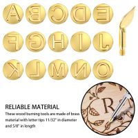 28pcs Wood Burning Tip Copper Letters Wood Burning Tool Wood Burning Alphabet Template Diy Craft Tool Wood Burning Tip for Diy Hobby