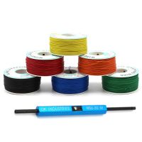 Wrapping Wire AWG30 Cable OK Wire Jumper Wire Tinned Copper Solid PVC Motherboard PCB Solder +WSU Wire Wrap Strip Unwrap Tool Wires Leads Adapters