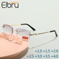 Trimmed Anti-blue Light Reading Glasses Blocking Rimless Women Men Square Frameless Presbyopic Glasses 1.0 1.5 2 2.5 3 3.5 4.0