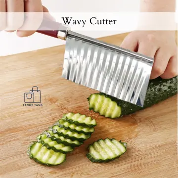 1pc Potato Wave Cutter, Stainless Steel Wavy Potato Cutter, Fruit