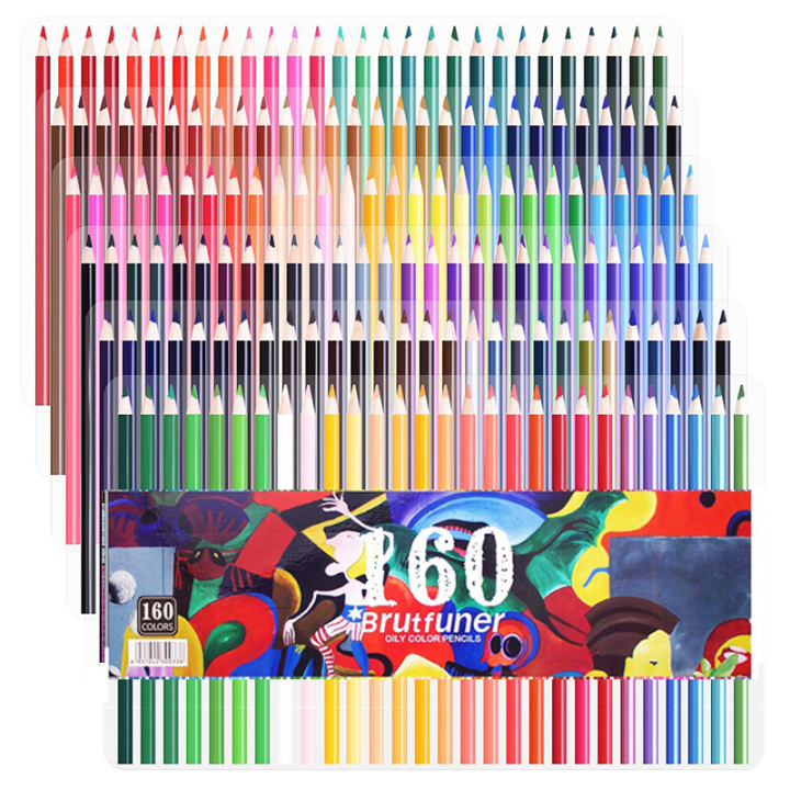 Slayershop 180 160 1207248 Warna Minyak Profesional Pensil Warna Set Artis Lukisan Sketsa 5403