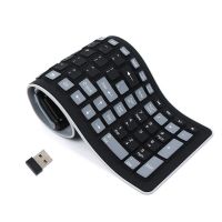 Portable USB Silicone Keyboard For Laptop PC Flexible Waterproof Foldable Keyboard Wireless Soft Keys Mini Cover Notebook Keyboard Accessories