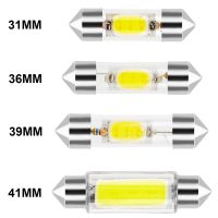 แอลอีดี10ชิ้น C10W C5W หลอดไฟ LED Canbus 31มม. 36มม. 39มม. 41มม. โคมไฟป้ายทะเบียนไฟภายในรถ Led สีขาว12V