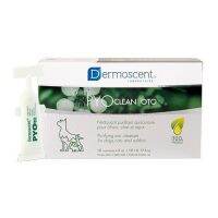 [[ส่งฟรีไม่มีขั้นต่ำ]] Dermoscent PYO Clean OTO ผลิตภัณฑ์ทำความสะอาfหูสำหรับสุนัข แมว กระต่าย บรรจุ 10 ชิ้น