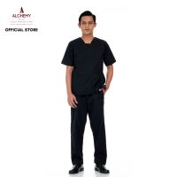 READY STOCK Scrub Suit Set UNI - BLACK