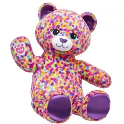 ตุ๊กตาหมี สีรุ้ง จมูกมีกากเพชรสวยมาก บิ้วอะแบร์ 🌟Build A Bear Workshop🌟 สินค้ามือสองสภาพเยี่ยม