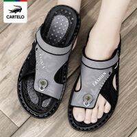 Cartelo crocodile sandals mens driving dual-use slippers summer casual mens flip-flops tide non-slip sandals shoes