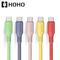 HOHO?สายชาร์จแอนดรอยด์ Android Liquid data TYPE C charging cable สายชาร์จ สายชาร์จซิลิโคน Type-C Macaron  ชาร์จเร็ว For Samsung Huawei Xiaomi Oppo Vivo Realme cable