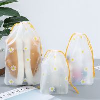 hot【DT】 Shoe Storage Organizer Transparent Plastic Drawstring