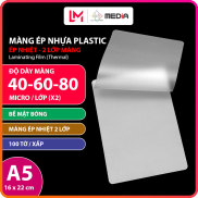Màng Ép Nhựa Plastic MEDIA Inkjet Khổ 16 x 22cm, Độ Dày Màng 40 60 80 Micro