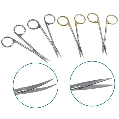 1Pcs Ophthalmic Serrated Scissors Autoclavable Ophthalmic Instrument