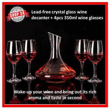 1500ml Crystal Glass Horn Red Big Wine Decanter Brandy Pourer Jug Wine  Container Water Bottle Drinking Glasses Carafe Bar Set