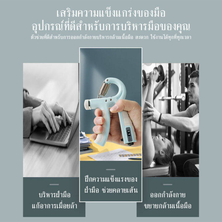 เครื่องบริหารมือ-ที่บริหารมือข้อมือ-บริหารนิ้วมือ-แฮนด์กริ๊ป-hand-exerciser-อุปกรณ์บริหารมือ-ปรับได้-5-60kg-hand-grip-b-085