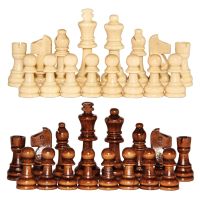 32Pcs Tournament Chess Pieces Game Set ตัวหมากรุกสากลที่ไม่มีกระดาน-tqyk01835