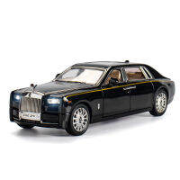 20231:24 Rolls-Royce Phantom รถหรูรถจำลองโลหะโลหะโมเดลรถเครื่องประดับของเล่นเด็กเด็กผู้ชาย