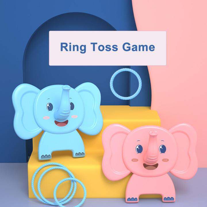 Children Toys Set Elephant Ferrules Elephant Ring Toss game for kids