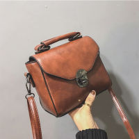 Yogodlns Vintage Leather Female Top-handle Bags Small Women Shoulder Bag Crossbody Messenger Bag Casual Handbags