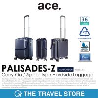 ace. Palisades-Z Zipper type hard side luggage 21" - Navy Carbon (5 Years Warranty) กระเป๋าเดินทาง