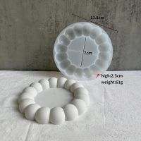 Bubble Tray Coaster Silicone Mould Plate Storage Coaster Gypsum Epoxy Mirror Mould Conch Shell Storage Plate Mould