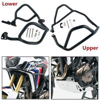 For Honda CRF 1000 L Africa Twin CRF1000L 2016-2019 Motorcycle Upper &amp; Lower Engine Guard Crash Bar Bumper Stunt Cage Protector Covers