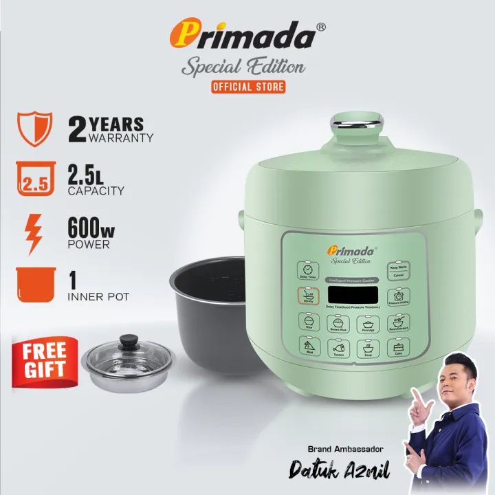 Primada Special Edition Intelligent Pressure Cooker MPC2550 Green