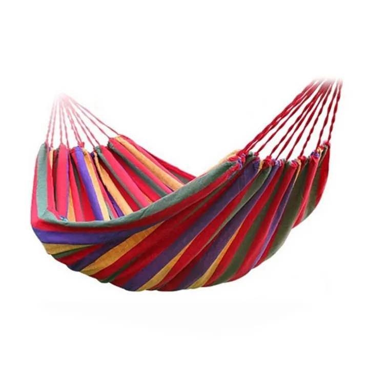 garden-swing-canvas-portable-outdoor-travel-hammock-sports-stripe-camping-single-person-hammock-hang-bed-mat-190cm-x-80cm120kg-sleeping-pads