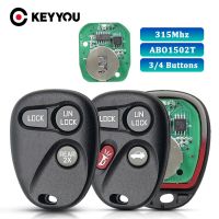 KEYYOU 315Mhz 3/4ปุ่ม ABO1502T กุญแจรถยนต์รีโมทสำหรับ Chevrolet Avalanche คาดิลแลคเอสคาเลดตัวติดตาม Tahoe SUBURBAN GMC YUKON