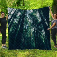 Forest Summer Quilt Child Kids Blanket Mat 3D Printed Bed Sofa For Kids Adult Boy Girls Washable Bedspread Coverlet