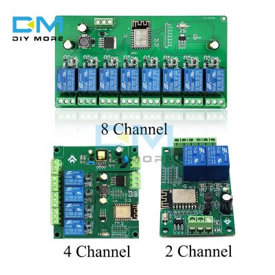 【cw】 2/4/8 Channel ESP8266 Wifi Relay Module ESP-12F Development Board for 7-28V/5V