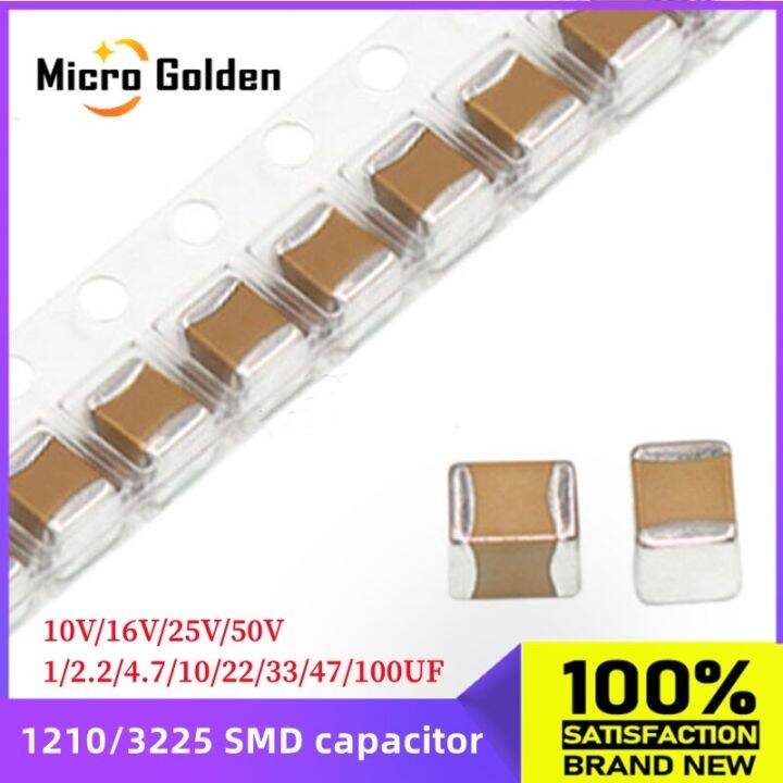 20pcs-3225-1210-smd-ceramic-capacitor-10v-16v-25v-50v-1uf-2-2uf-4-7uf-10uf-22uf-33uf-47uf-100uf-1210-smd-chip-capacitor-electrical-circuitry-parts