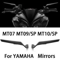 กระจก MT07 MT09/SP MT10/SP สำหรับรถจักรยานยนต์ยามาฮ่า Mirror Stealth MT 07 MT 09 /Sp MT 10 /Sp Winglets ชุดกระจกในการหมุน