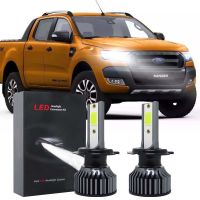 New หลอดไฟหน้า LED 6000K สําหรับ Ford Ranger (T6) ปี 2012-2020 2 ชิ้น