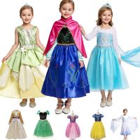 Girls Princess Dress Anna Elsa Snow White Frock Kids Tangled Party Princess Children Costume Girl Birthday Cosplay Clothes