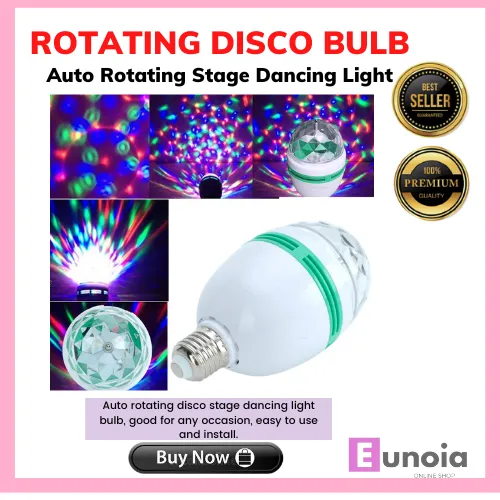 Disco Light Bulb Auto Rotating Stage Dancing Light Lazada PH