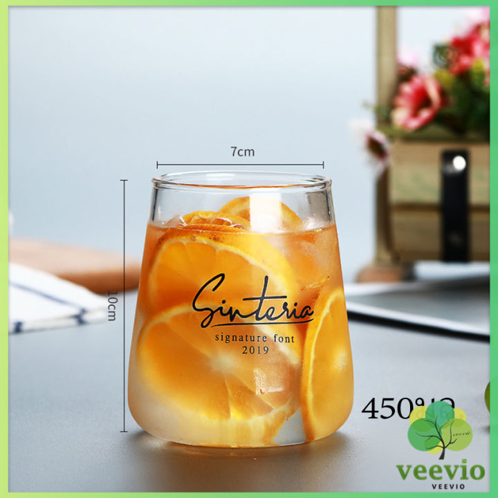 veevio-แก้วทรงโอ่ง-แก้วนม-ถ้วยชานม-ถ้วยน้ำผลไม้-ถ้วยกาแฟ-glass