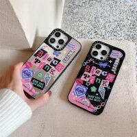 《KIKI》CASE.TIFY BLACKPINK Air cushion protection Phone Case for iphone 14 14Plus 14pro 14promax 13 13pro 13promax 12 12pro 12promax cute for iphone 11 11pro 11promax x xr xsmax Cartoon phone case INS style popular girl Korean stars Mirror hard shell Style