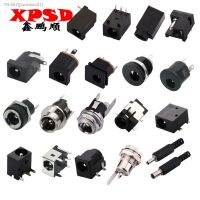 ▩▫ 10Pcs DC Connectors 5.5x2.1mm 3.5x1.3mm DC Power Plug Male Female Jack Socket Nut Panel Mount DC Power Adapter Connector 5.5x2.1